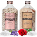 SpaLife Tea Spa Petal-Infused Effervescent Mineral Bath Salts by SpaLife