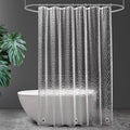UFRIDAY Extra Long Clear Shower Curtain Liner 72 x86 inches, 3D Water Cube by UFRIDAY