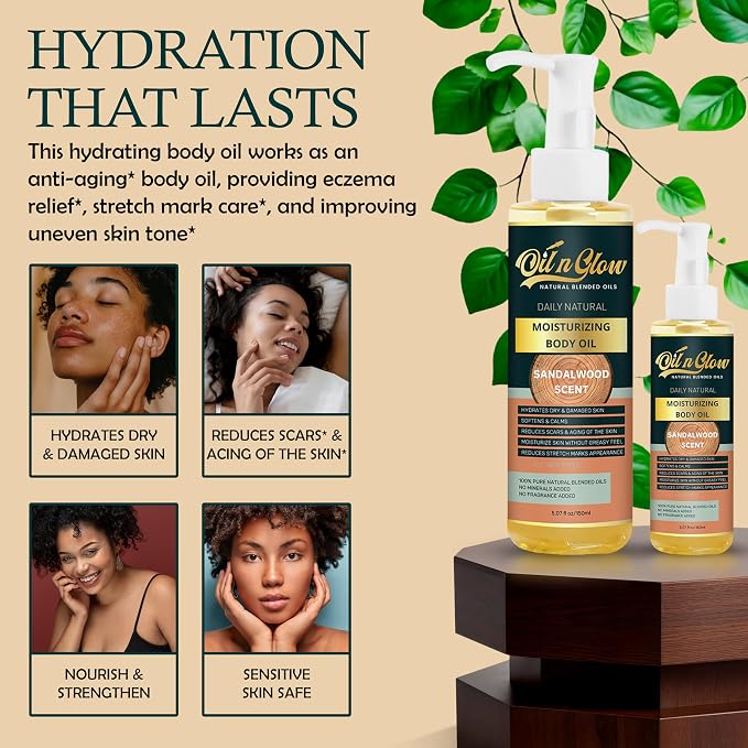 USDA Certified Organic Pure Natural Hydrating Body Oil After Shower - Image 2