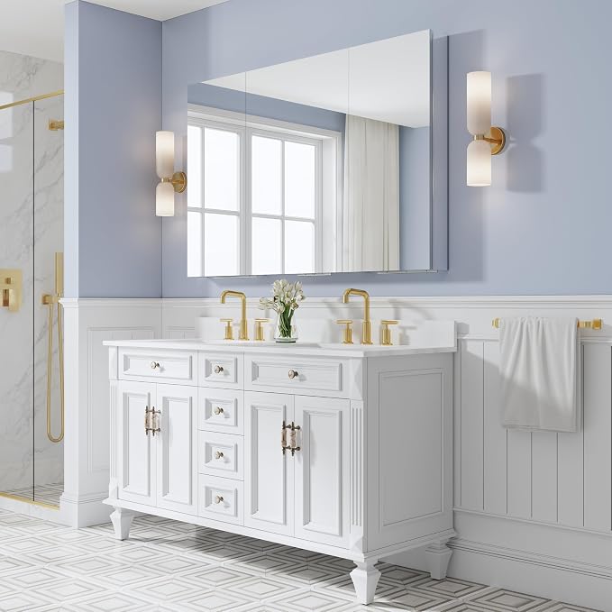 WELLFOR 56" x 36" Bathroom Medicine Cabinet - Image 13