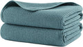 POLYTE 380 GSM Microfiber Oversize Quick Dry Lint Free Waffle Bath Towel by Polyte
