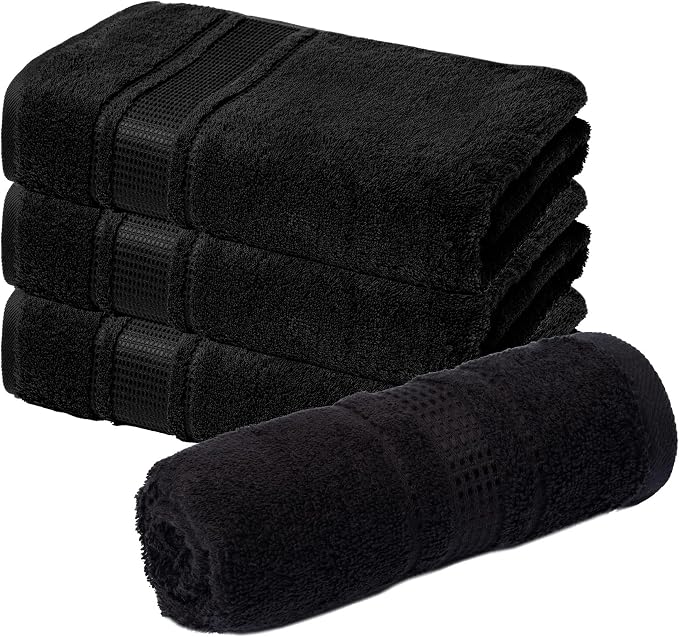 Melissa Linen, 4 Piece Washcloths Set, 100% Turkish Cotton Towels by MelissaLinen