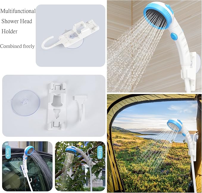 Iron Hammer Portable Shower Electric Shower Camping Shower Built-in 5000mAh - Image 8