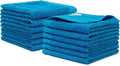 100% Cotton Washcloths Set 13” x 13” | Petrol Towels | Set of 12 Ultra Soft and by Weidemans