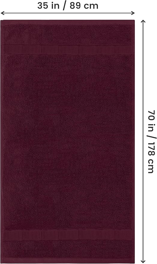 Utopia Towels Luxurious Jumbo Bath Sheet 2 Piece, 600 GSM, 35 by 70 Inches - Image 2