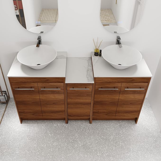 60 Inch Bathroom Vanity with Sink, Mordern Bathroom Vanity, Single Sink - Image 9