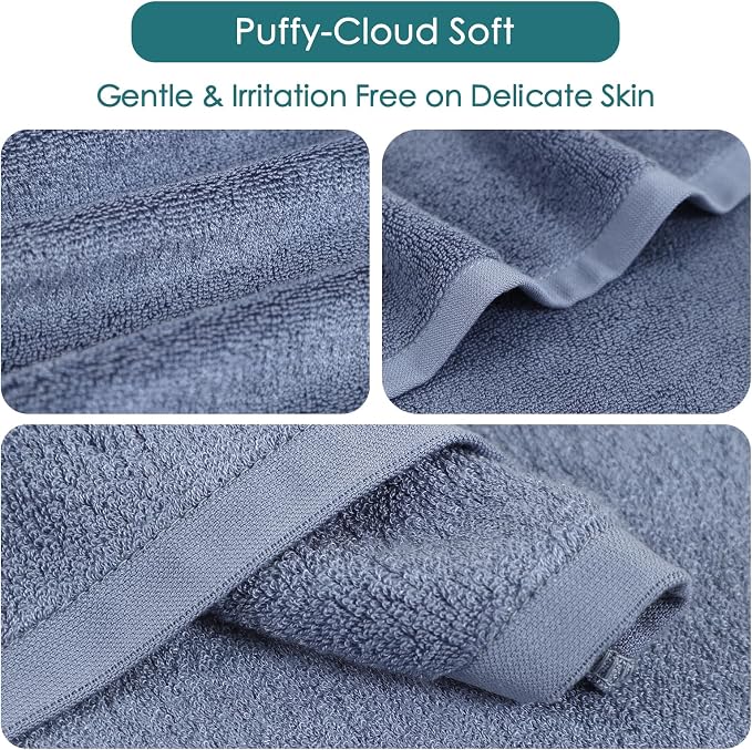 Wash Cloths 6 Pack, Reusable Makeup Remover Cloths, Super Soft and Gentle Face - Image 9