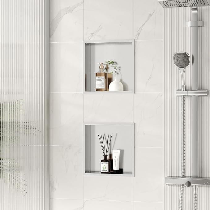 Neodrain Recessed Shower Niche, Bathroom Storage Cabinet Inner Size 12" X 12" - Image 2