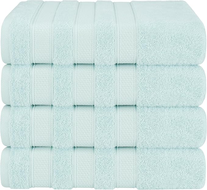 American Soft Linen Salem 100% Cotton Turkish 4 Piece Bath Towels by AmericanSoftLinen