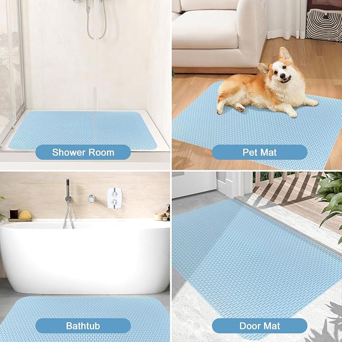 Square Shower Mat: 32"x32" Extra Large Non Slip Shower Mats - Image 8