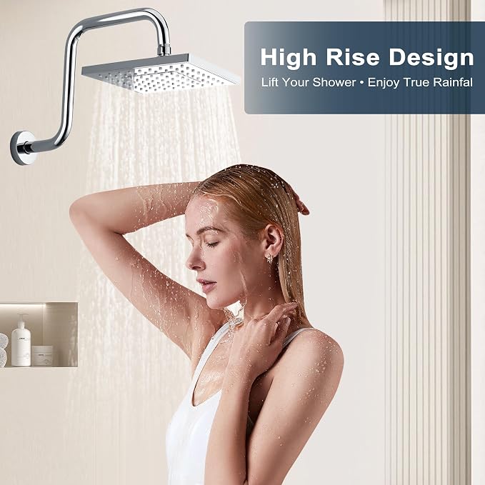 BRIGHT SHOWERS 13 Inch Shower Head Extension Arm - Image 8