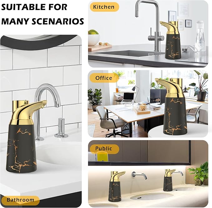 Adjustable Automatic Soap Dispenser Touchless, Ceramic Material，4 Adjustable - Image 6