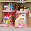 2 Pack Multi-Purpose Pull-Out Storage Organizers, Under Sink & Cabinet by ukeetap