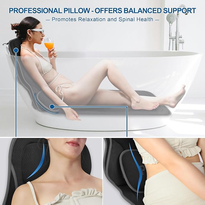 Luxury Full Body Bath Pillows for Tub-Extra Thick Bathtub Cushion - Image 3