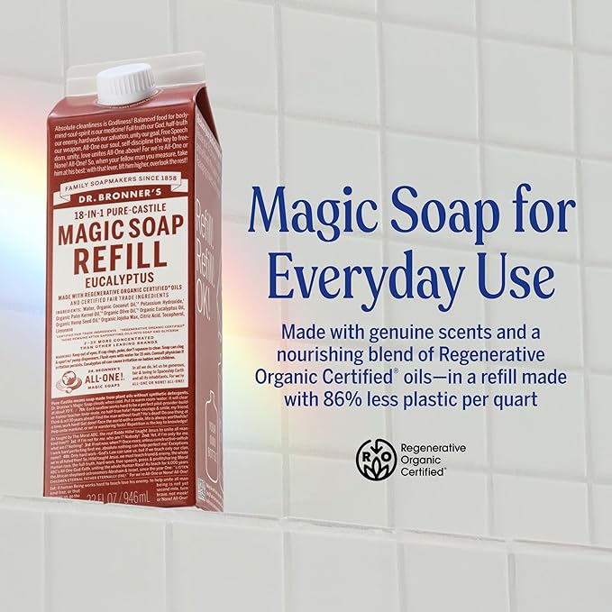 Dr. Bronner's Magic Soap-Pure-Castile Liquid Refill - Image 2
