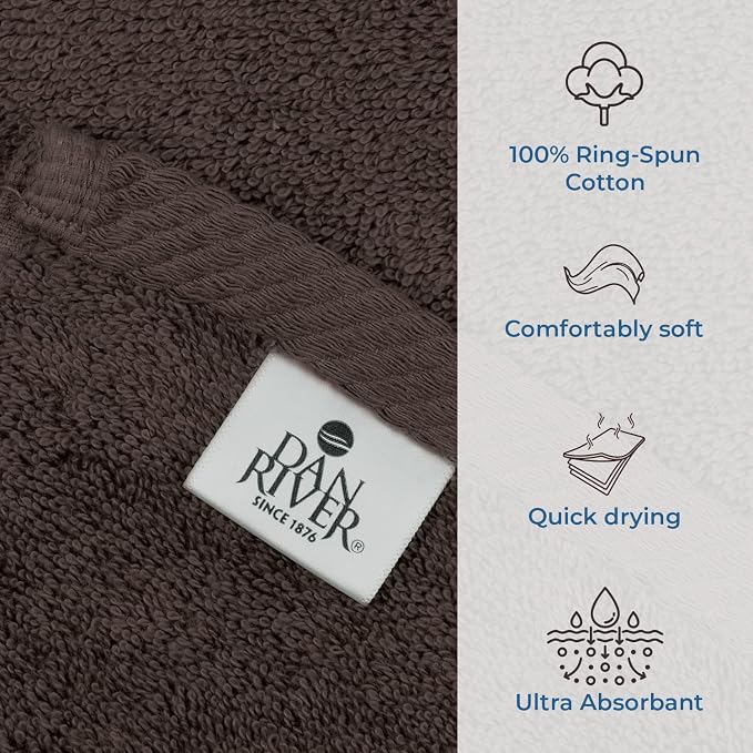 DAN RIVER Pack of 1 Bath Sheet 40x80 Inches, Oversized Bath Sheets Towels - Image 3