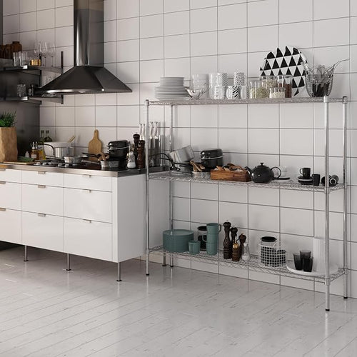 14" Deep x 60" Wide x 54" Height Wire Shelving Kit | 3-Tier | NSF Commercial - Image 2