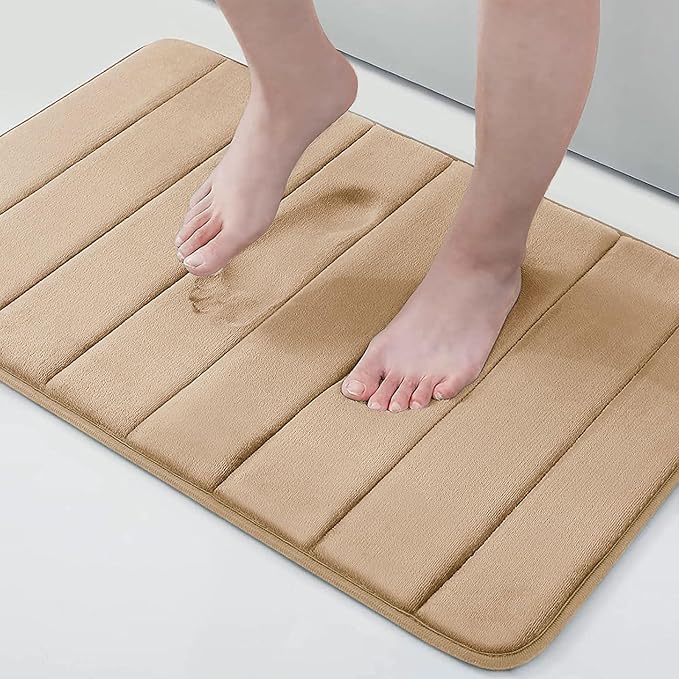 Buganda Memory Foam Bath Mat, Ultra Soft and Non-Slip Bathroom Rugs, Water by Buganda
