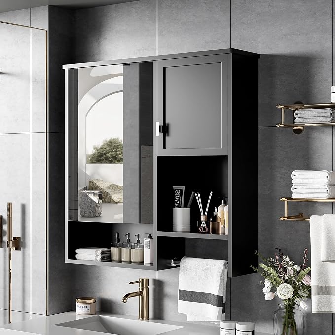 29'' x 28'' Modern Wall Mounted Bathroom Medicine Cabinet, Bathroom Wall - Image 9