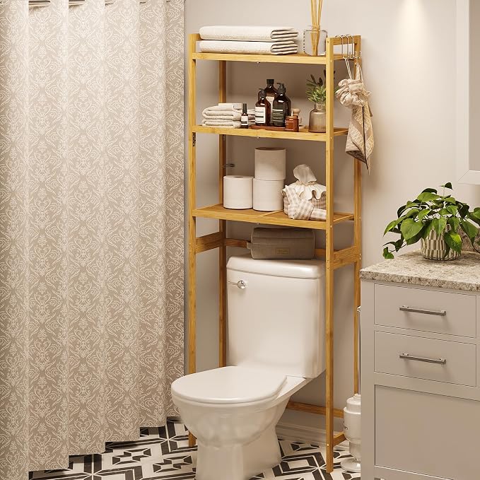 AMBIRD Over The Toilet Storage, 3-Tier Bathroom Organizer Over Toilet - Image 8