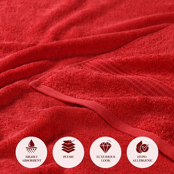 Superior Egyptian Cotton Bath Towel Set, Home Bathroom Towels, Guest Bath - Image 6