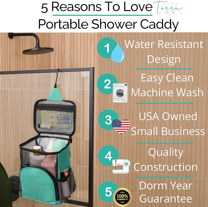 Original Shower Caddy For College Dorms- Travel Shower Caddy - Image 2