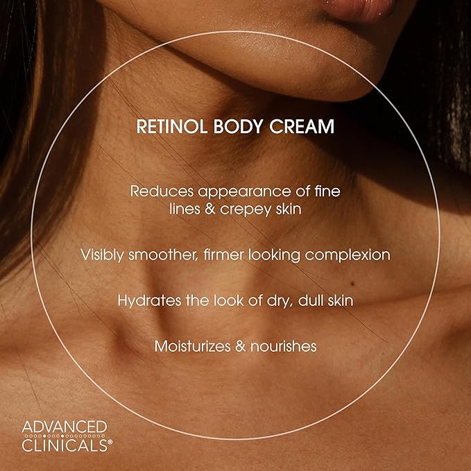 Advanced Clinicals Retinol Body Cream + Hyaluronic Acid Moisturizer 2pc - Image 5