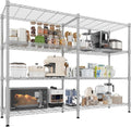 Homdox Heavy Duty Storage Shelves, 4 Tier Wire Shelving Unit, Adjustable Metal by HOMDOX