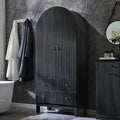 71" Tall Arched Bathroom Storage Cabinet, Modern Fluted Cabinet Storage by IFBUYFarmhouseFurniture