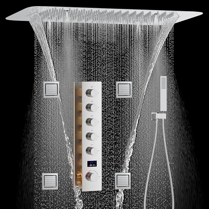 Polished Chrome Digital Display Shower System by KATAIS
