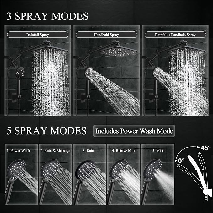 Veken 11.8" Rain Shower Head - Image 4