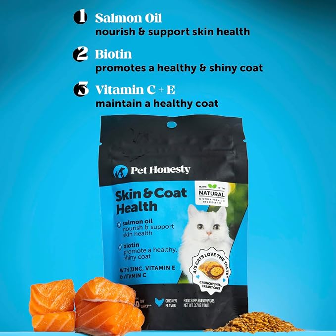 Cat Skin & Coat Health Chews – Crunchy & Creamy Treats - Image 3
