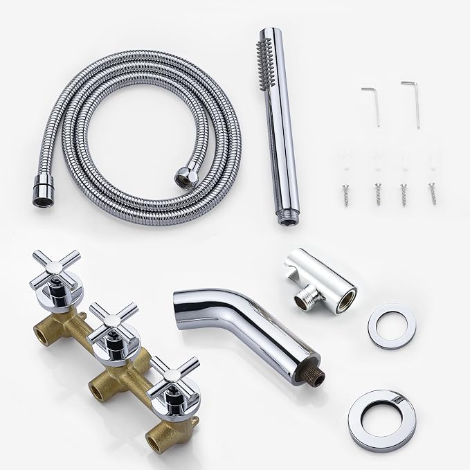 sumerain Wall Mount Tub Filler Waterfall Tub Faucet - Image 8