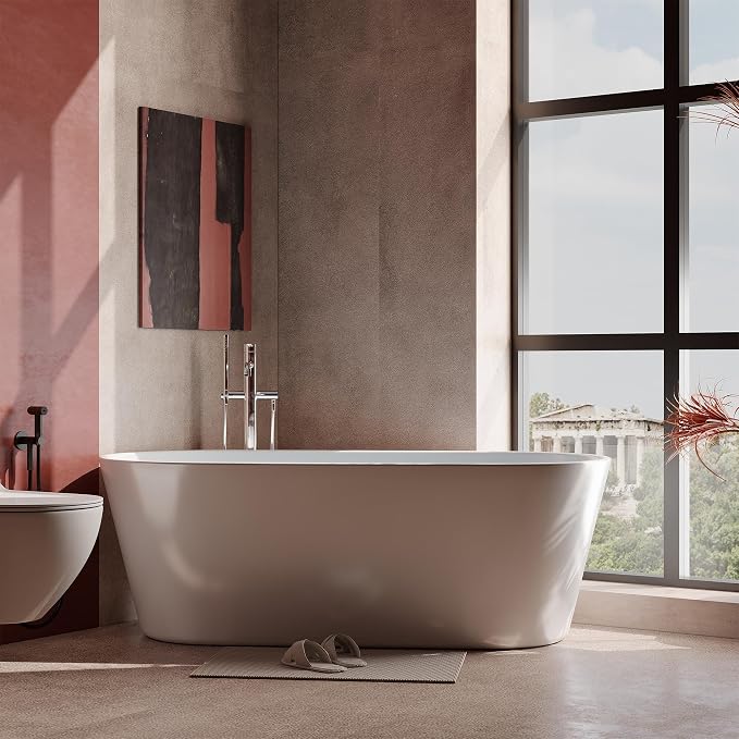 59 in Acrylic Freestanding Bathtub - Image 6