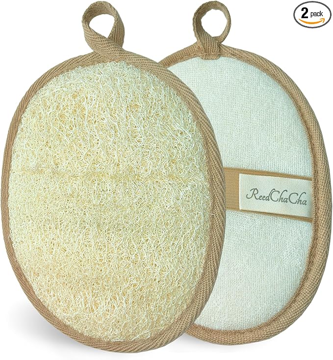 Natural Loofah Body Scrubber for Sensitive & All Skin Types, Made by Unknown