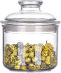 13.5oz Small Acrylic Storage Jar, Airtight Lid by IVOOBR