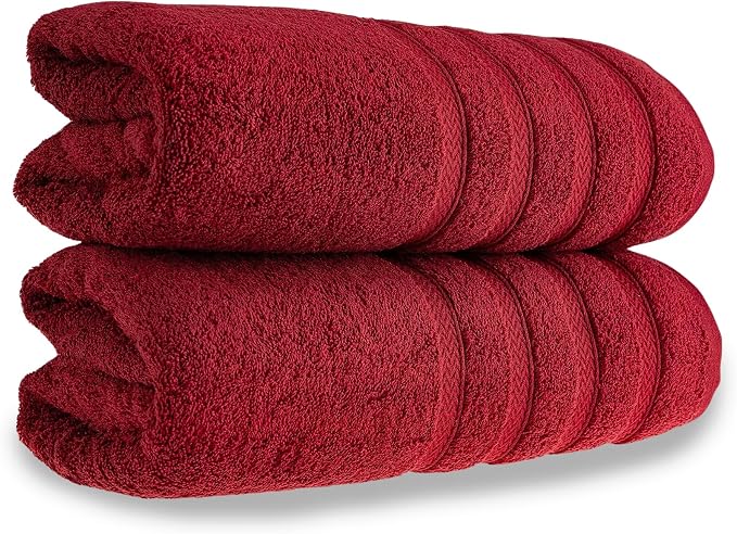 HALLEY Turkish 2 Pack Premium Bath Towels 650 GSM Highly Absorbent Super Soft - Image 3