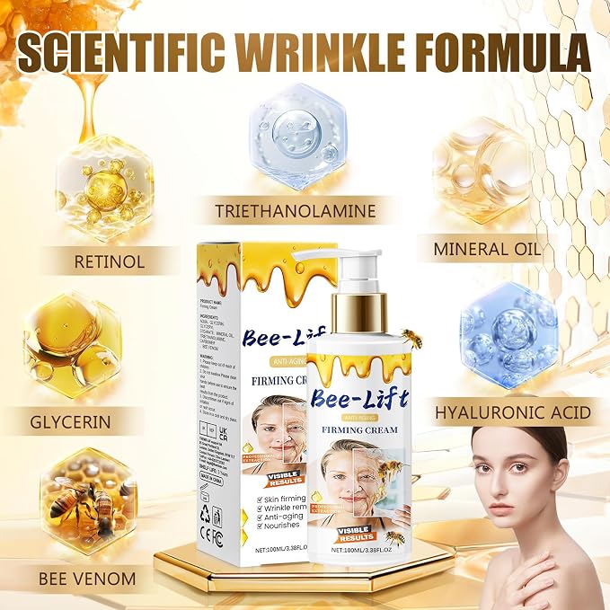 BeeLift Anti-Aging Firming Cream, 2025 New Professional Bee Venom Firm Face & - Image 5