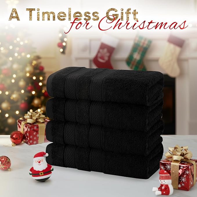 American Soft Linen Salem 100% Cotton Turkish 4 Piece Hand Towels - Image 2