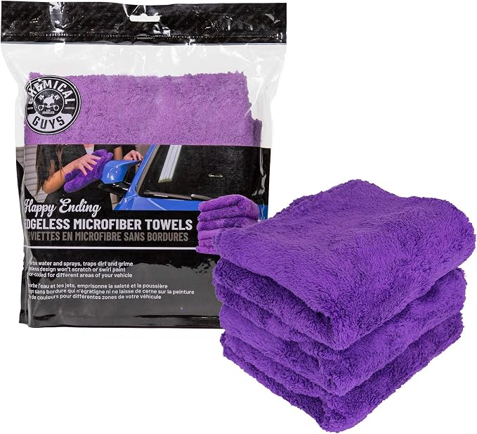 Chemical Guys MIC34803 Happy Ending Ultra Plush Edgeless Microfiber Towel - Image 4