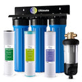 iSpring Whole House Water Filter System w/Jumbo-Sized Spin Down Sediment Filter by iSpring