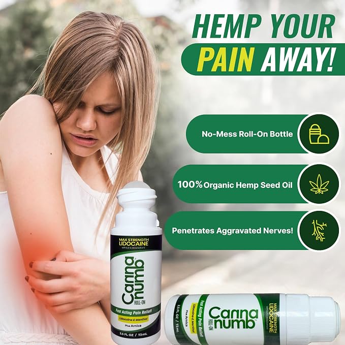 Pain Relief Roll-On with Lidocaine | Fast Acting Pain Relief with Arnica + - Image 3
