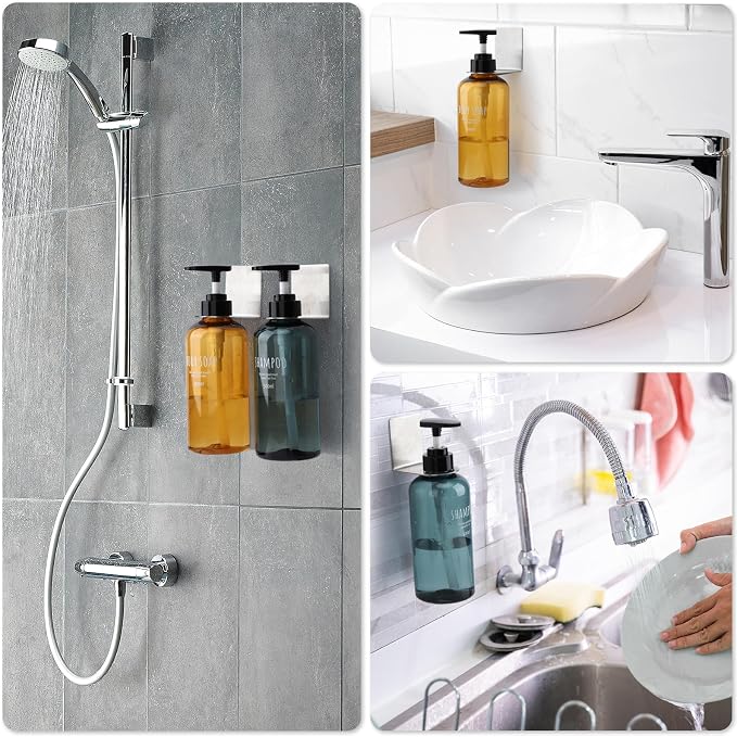 Segbeauty 3 Pcs Stainless Soap Bottle Dispenser Holder, Dia 1.3in 3.3cm - Image 6