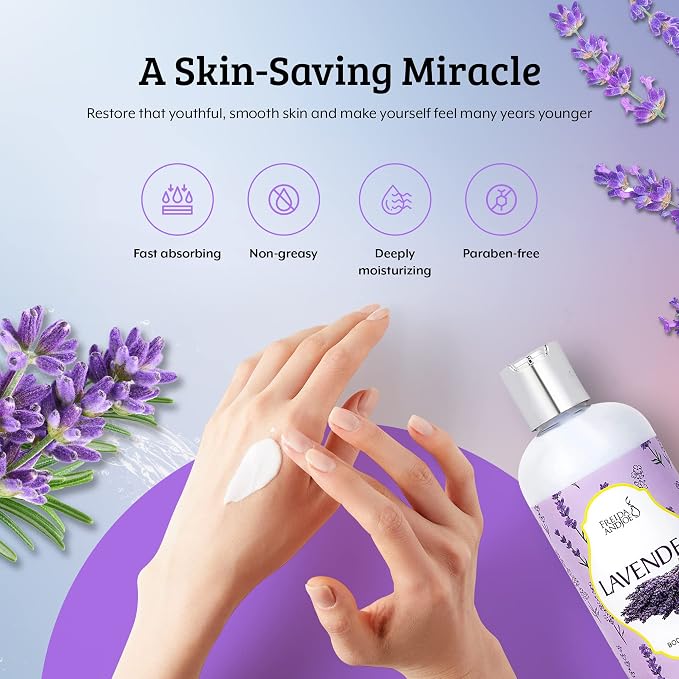 Home Spa Gift 10oz Deep Moisturizing Fragrance Body Lotion & 8 oz. Fine - Image 7