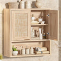 LEYAOYAO Rattan Bathroom Wall Cabinet, Boho Medicine Cabinet by LEYAOYAO-Findtheshiningpointofyourideallife%EF%BC%81