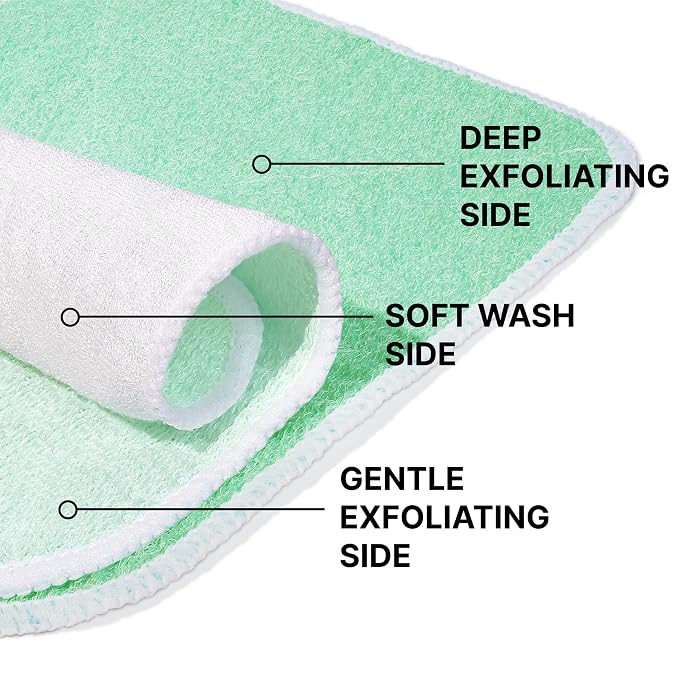 ZOMCHI Wash Cloths for Face and Body, Dual Sided Exfoliating Washcloth - Image 6