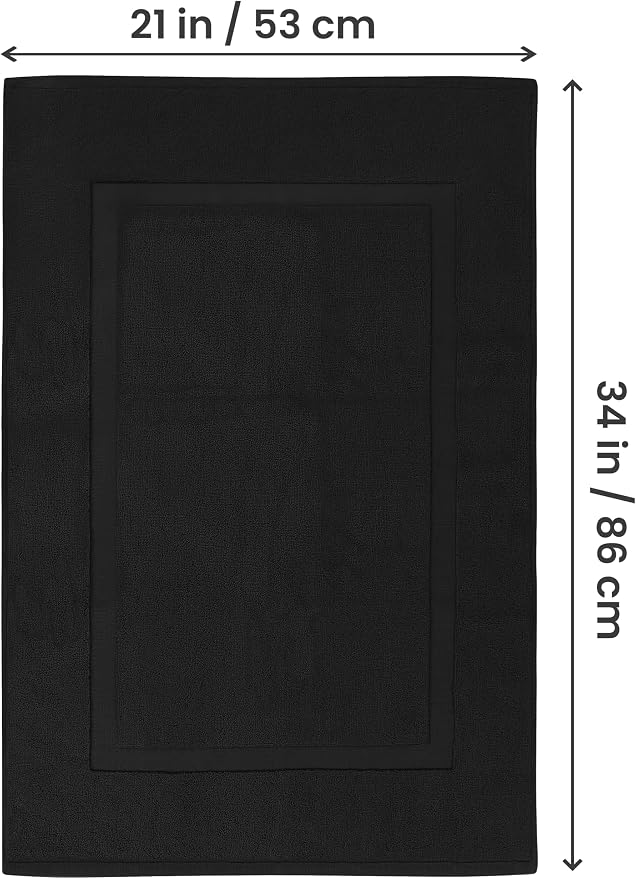Utopia Towels Cotton Banded Rug, Bath Mats, Not a Bathroom Rug, 21 by 34 Inches - Image 3