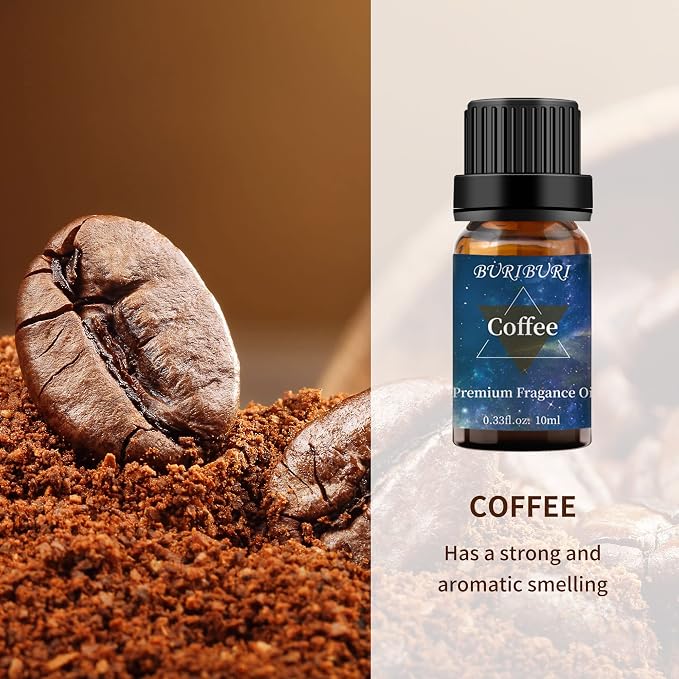 BURIBURI Sandalwood Oil Essential Oil and Coffee Essential Oil 10ml, 100% Pure - Image 3