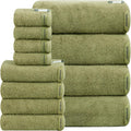 SEMAXE 12-Piece Family Bathroom Towel Set by SEMAXE