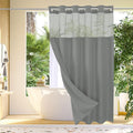 Gibelle Extra Long Shower Curtain 72x86, Waffle Weave Bathroom Shower Curtain by Gibelle
